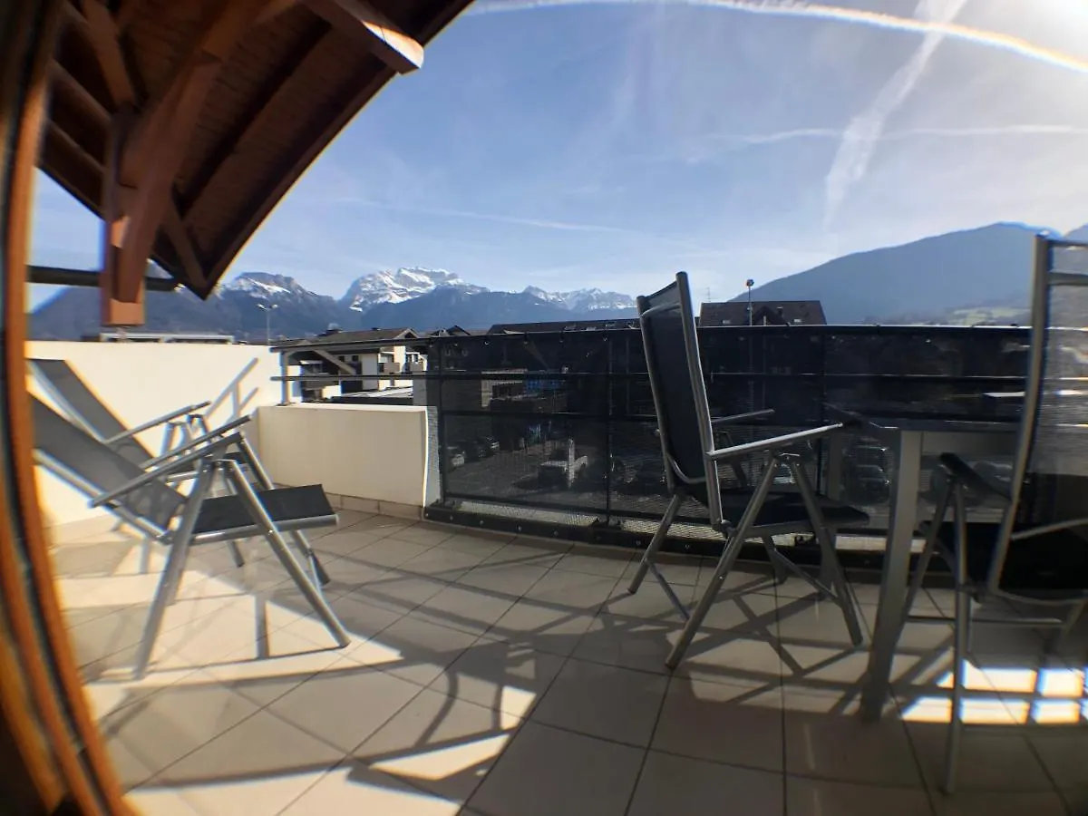 Au Coeur De St Jorioz, Spacieux Appartement Avec Terrasse Et Vue Montagne. 圣若里奥